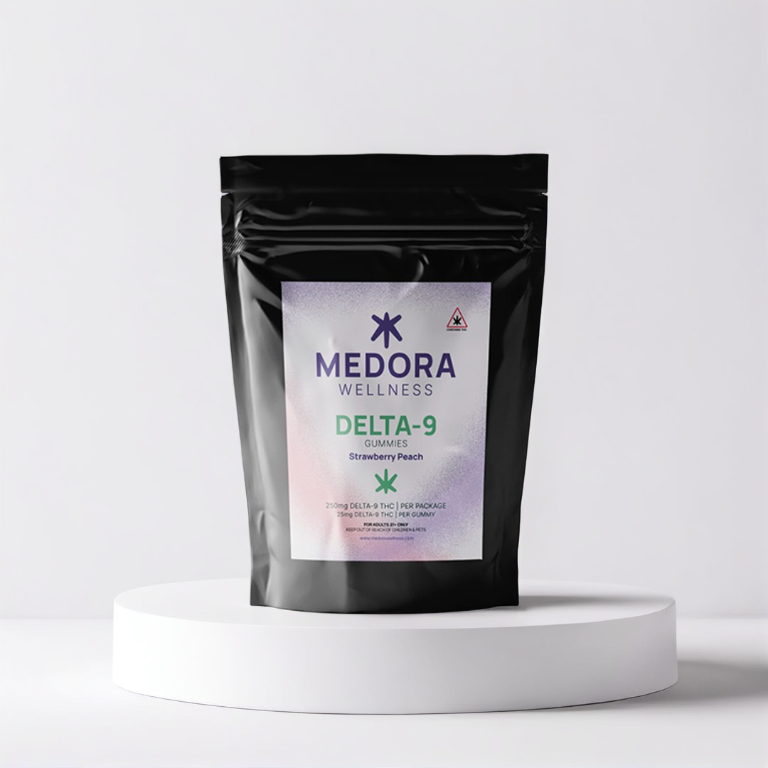 🍓 Medora Delta-9 Gummies – 250 mg (10 pack / 25 mg each) Medora Wellness